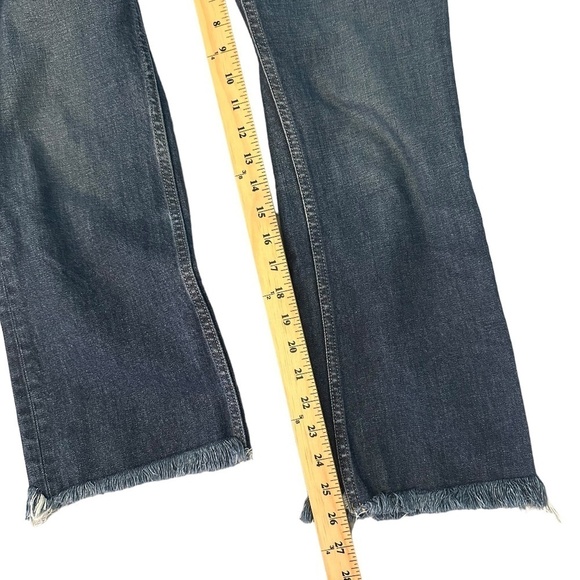 EVERLANE Straight Leg Jeans High Rise Raw Hem Medium Wash Size 30 College School - Picture 9 of 12